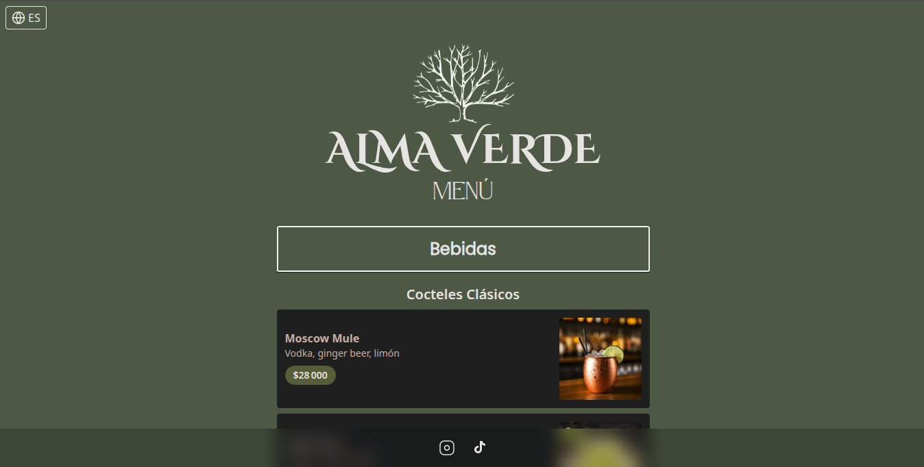 Carta Digital – Alma Verde